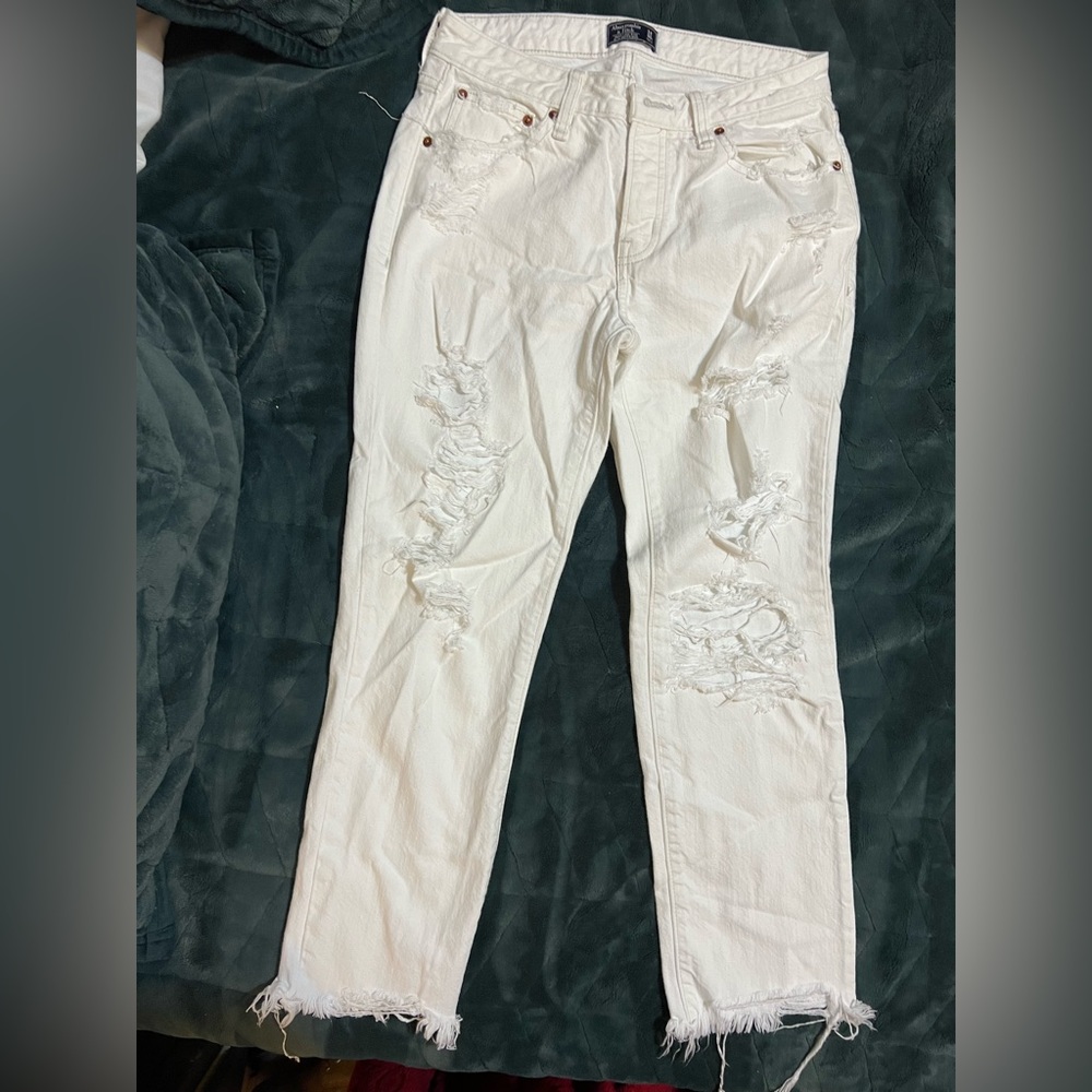 White Abercrombie Jeans
